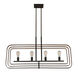 Signature 4 Light 3 inch Black and Gold Chandelier Ceiling Light