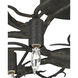 Rainforest 10 Light 43 inch Rustic Bronze Semi-Flush Mount Ceiling Light