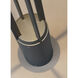 Sean Lavin Turbo 12 15 watt Charcoal Outdoor Bollard in LED 80 CRI 4000K, 40 Degree, No Options, 12V, Integrated LED