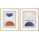 Abstract Collection Blue Framed Art