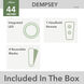 Dempsey 44 inch Matte Black with Matte Black/Dark Gray Oak Blades Ceiling Fan