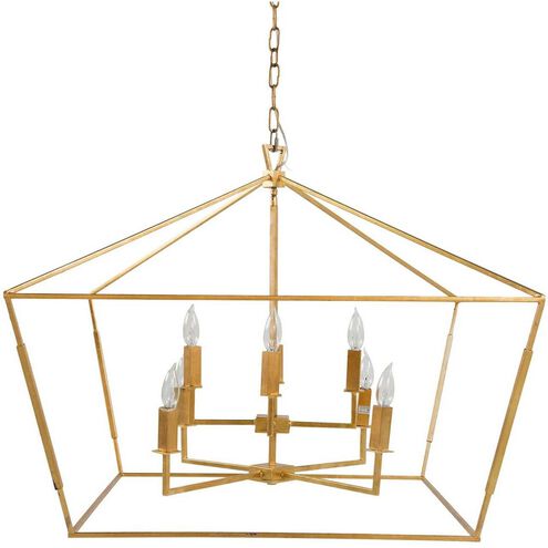 Adler 8 Light 32.5 inch Vintage Gold Chandelier Ceiling Light