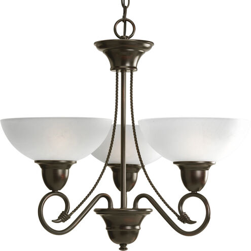 Pavilion 3 Light 24 inch Antique Bronze Chandelier Ceiling Light