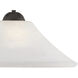 Elipse 1 Light 18 inch Painted Bronze Pendant Ceiling Light