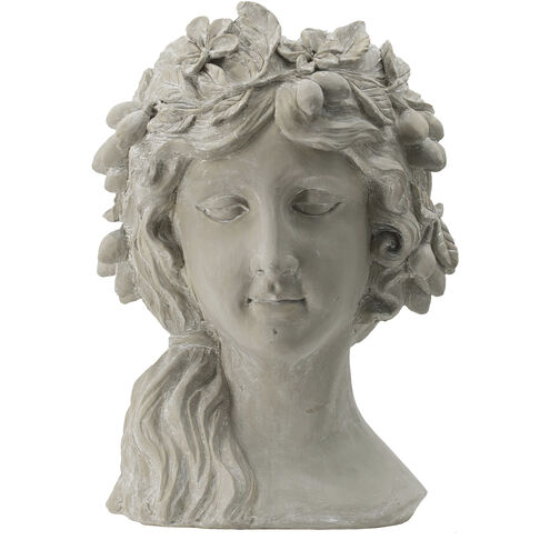 Garden Goddess Gray Outdoor Planter