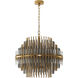 Canada 6 Light 24 inch Brass Chandelier Ceiling Light