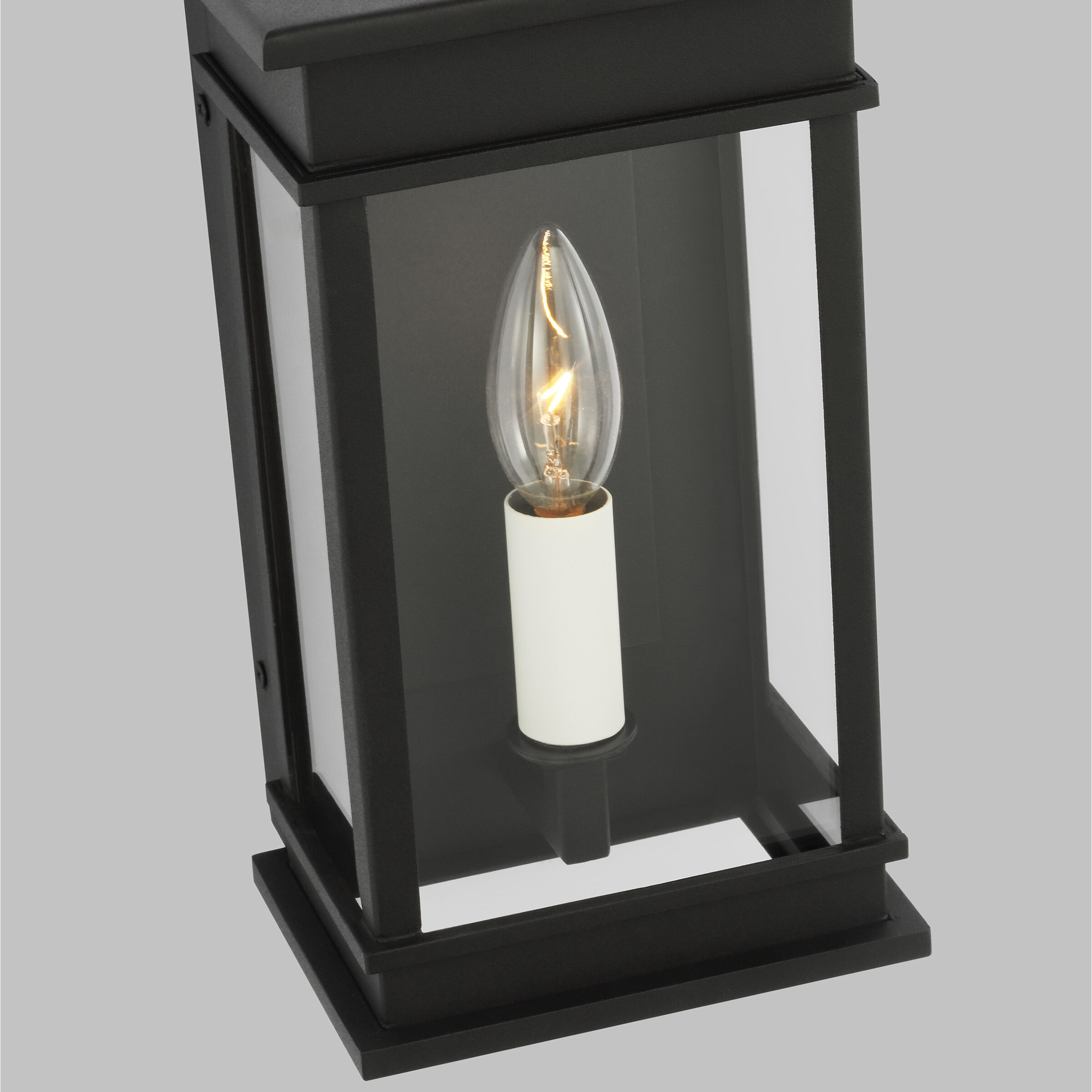 C&M by Chapman & Myers Cupertino 1 Light 15.5 inch Textured Black Outdoor Wall Lantern