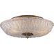 Providence 2 Light 15 inch Antique Silver Leaf Flush Mount Ceiling Light