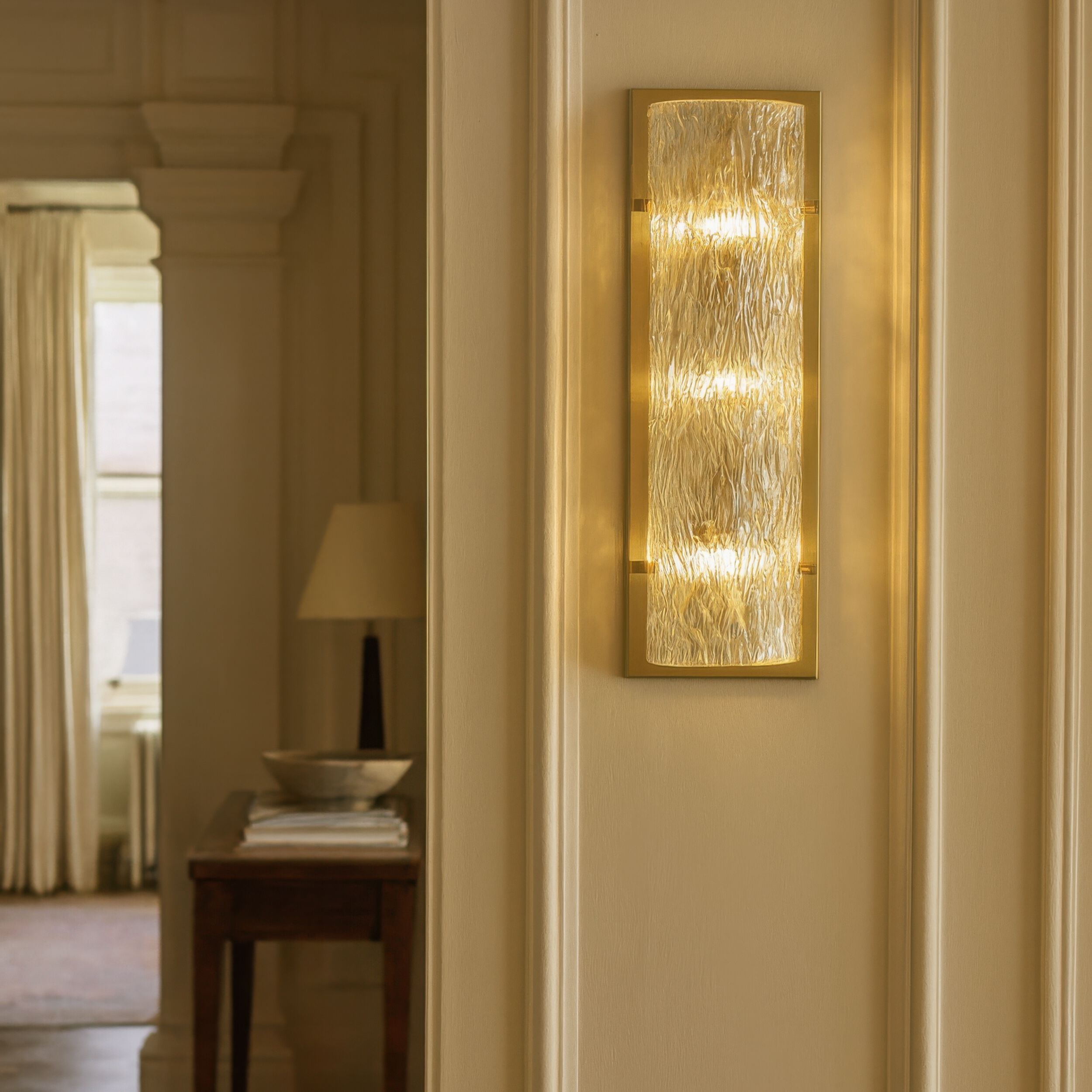 Morgan 3 Light 7.5 inch Satin Brass ADA Wall Sconce Wall Light