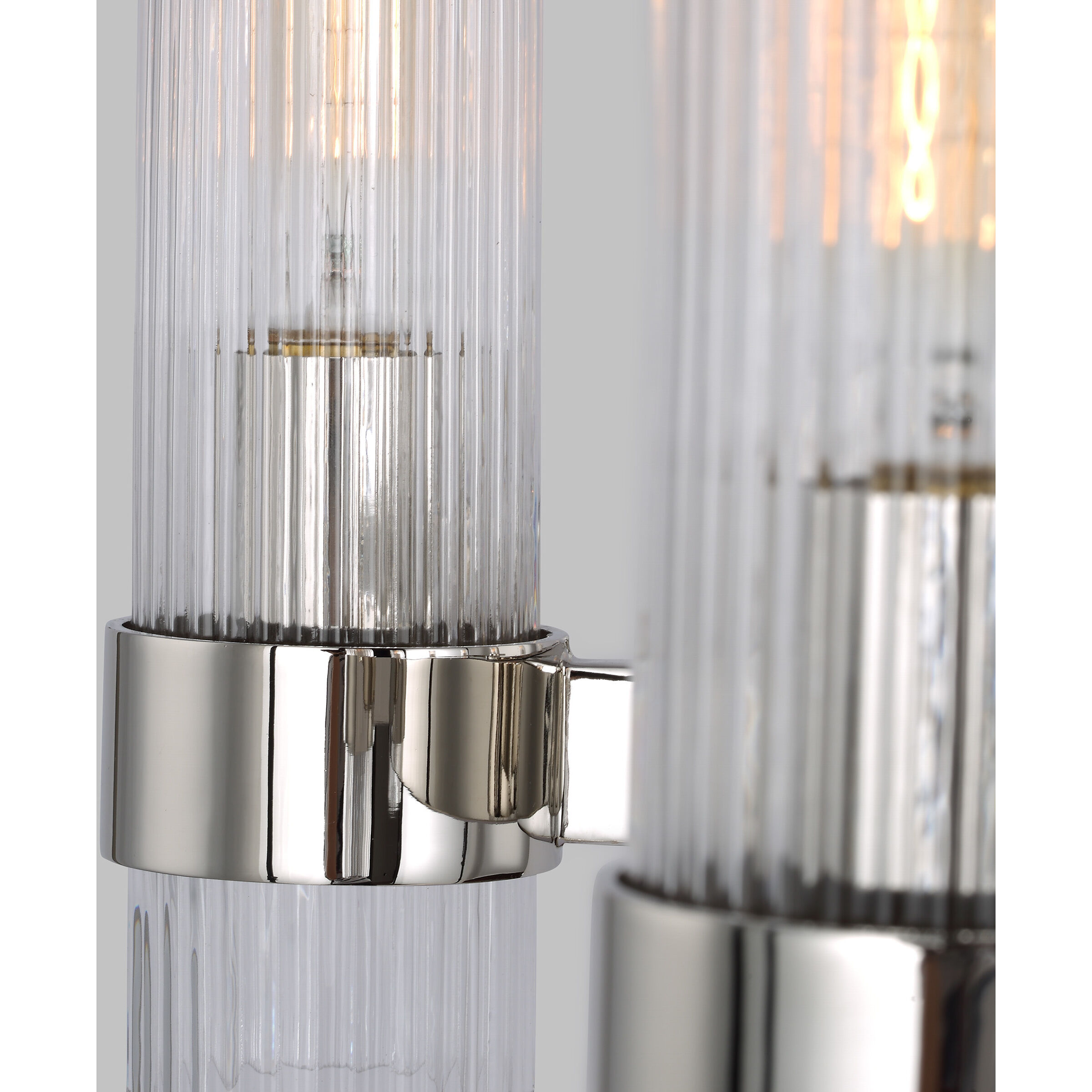 C&M by Chapman & Myers Geneva 8 Light 42 inch Polished Nickel Chandelier Ceiling Light