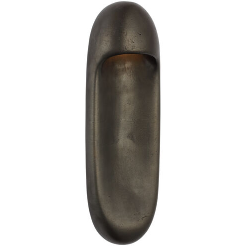 Kelly Wearstler Esculpa LED 6 inch Museum Bronze Elongated Wall Light