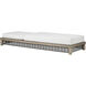 Emoto Pearl and Aged Bronze and Willow Outdoor Chaise