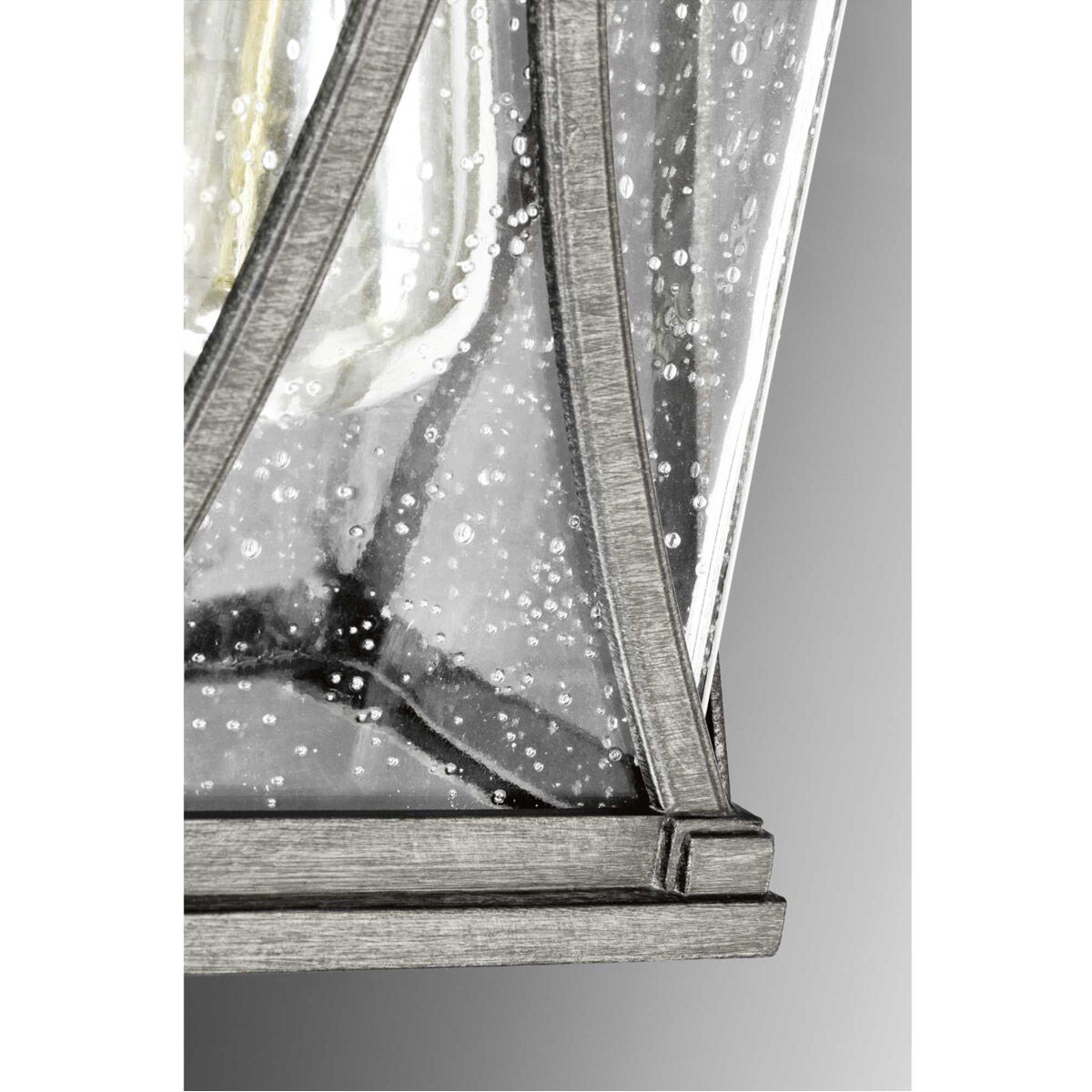 Abbott 1 Light 8 inch Antique Pewter Outdoor Hanging Lantern