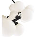 Arya LED 26 inch Black Chandelier Ceiling Light