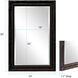 Queen Ann 33 X 25 inch Glossy Black Wall Mirror