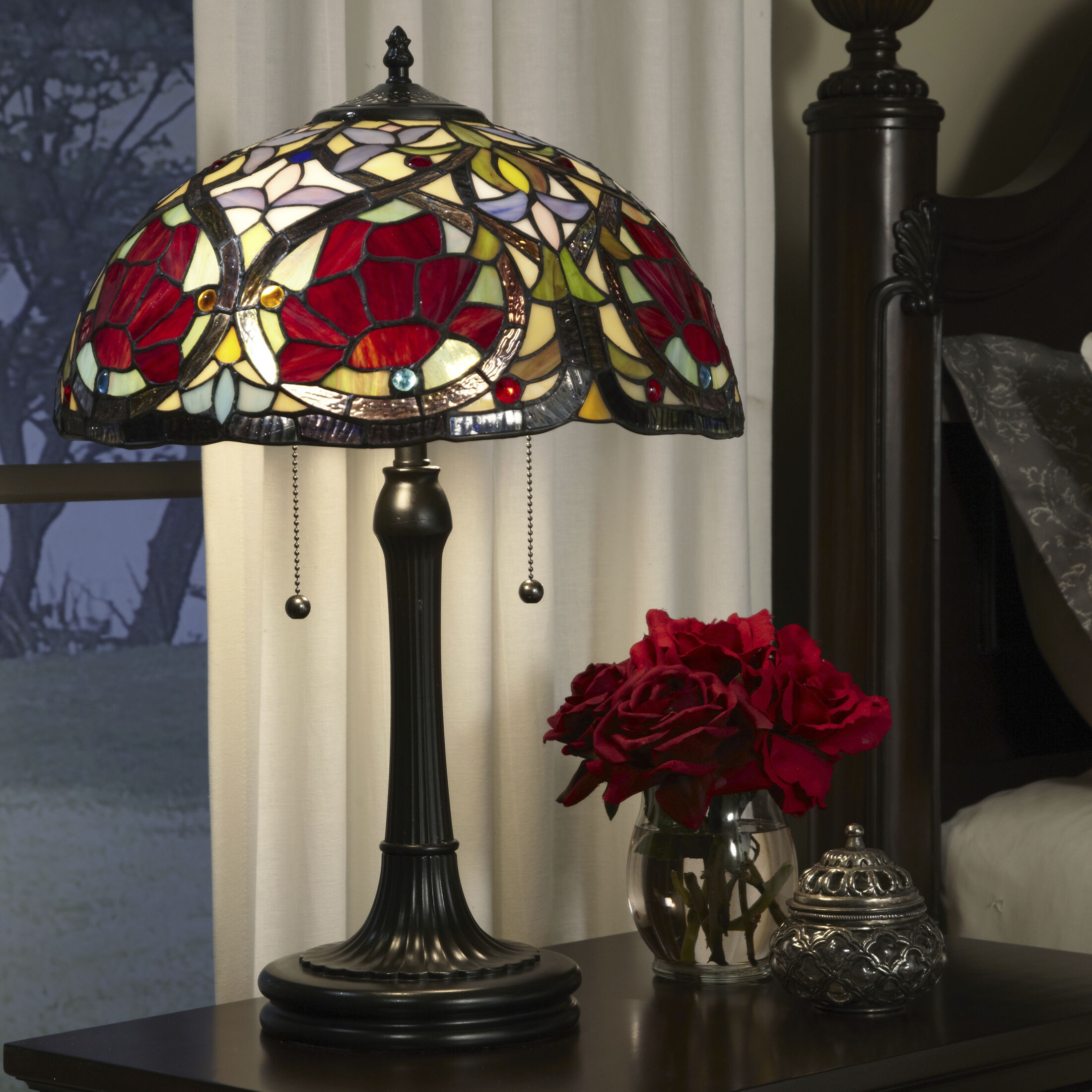 Vintage bronze lamp on sale
