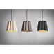 Renata 1 Light 13 inch Black Pendant Ceiling Light in Ash/Ash, WEP Collection