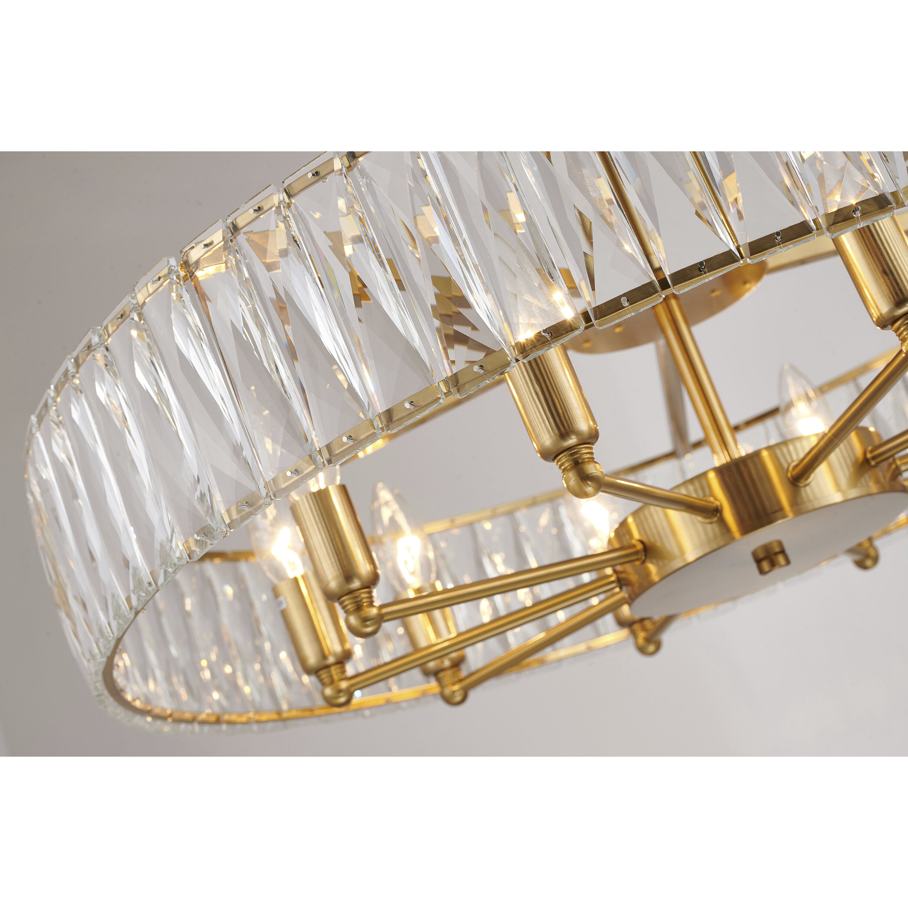 Canada 10 Light 28 inch Gold Chandelier Ceiling Light