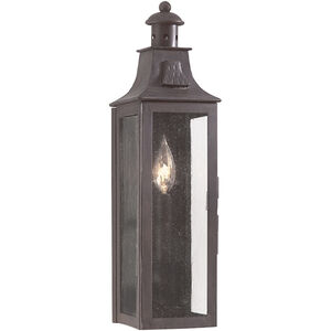 Newton 1 Light 17.5 inch Soft Off Black Outdoor Wall Sconce