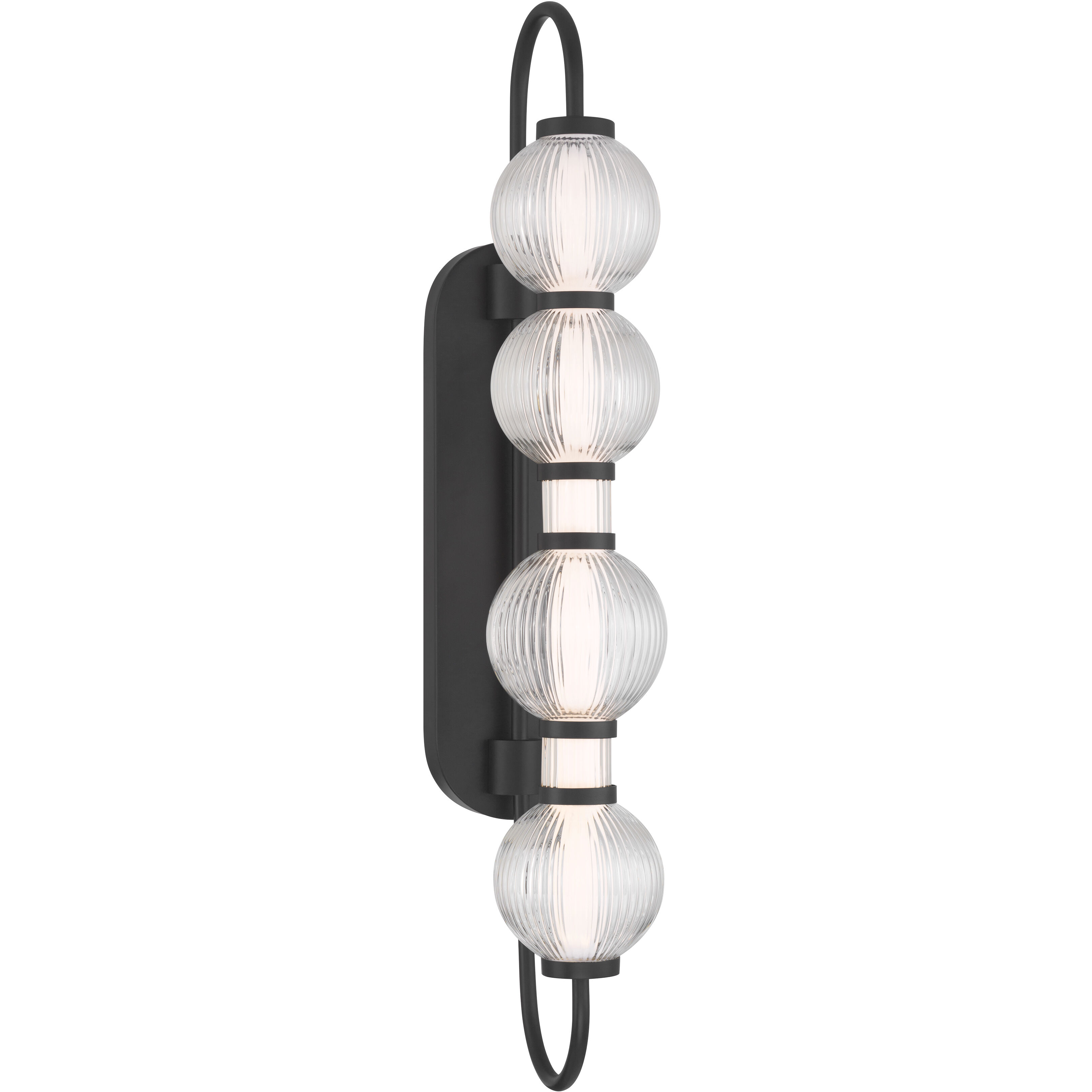 Cordel LED 5.25 inch Dark Matte Black Wall Sconce Wall Light