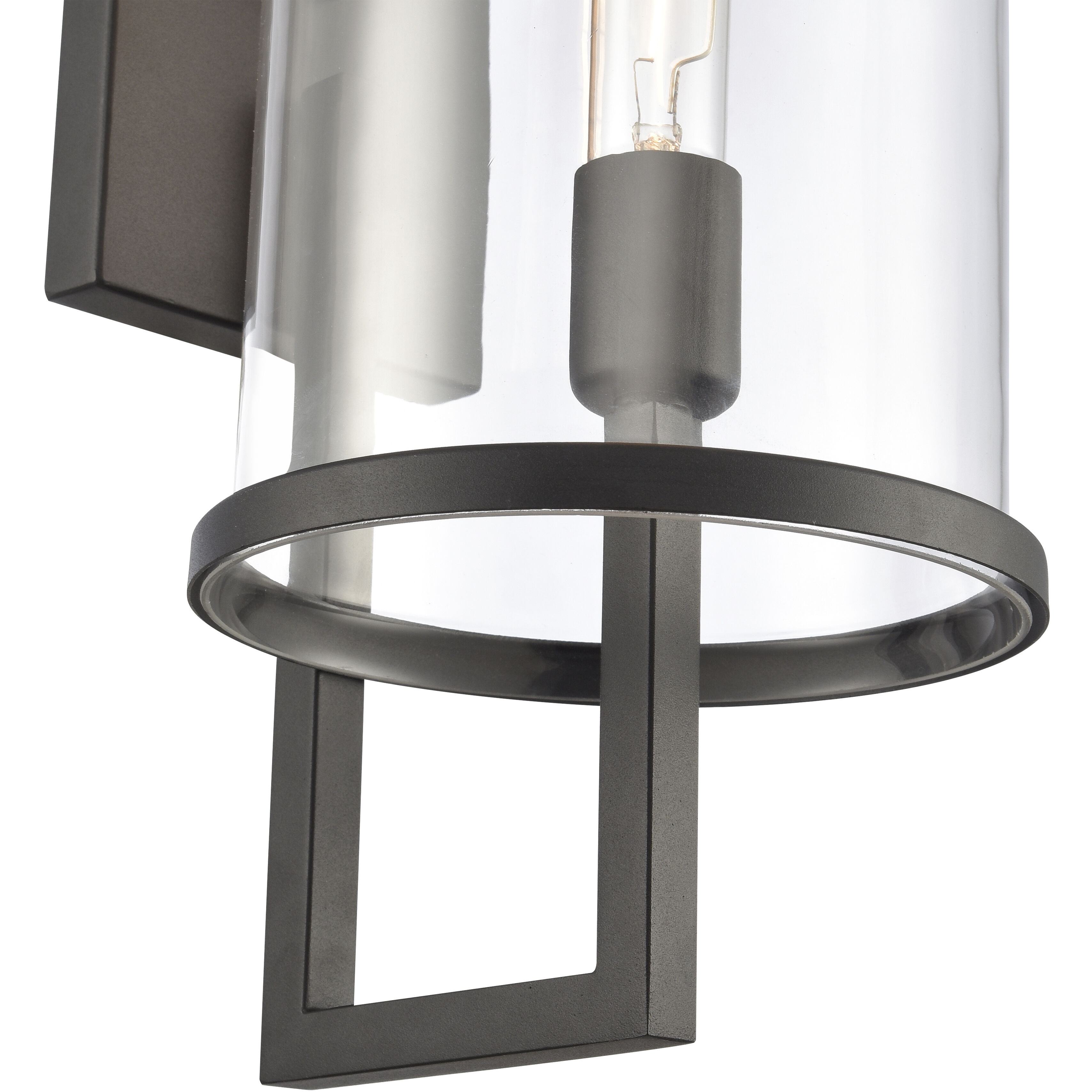 Hopkins 1 Light 30 inch Charcoal Black Outdoor Wall Sconce