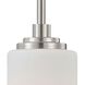 Pittman 1 Light 5 inch Brushed Nickel Mini Pendant Ceiling Light
