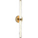 Ripley LED 5.13 inch Aged Gold Brass Wall Sconce Wall Light
