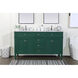 Park Avenue 60 X 22 X 35 inch Green Vanity Sink Set