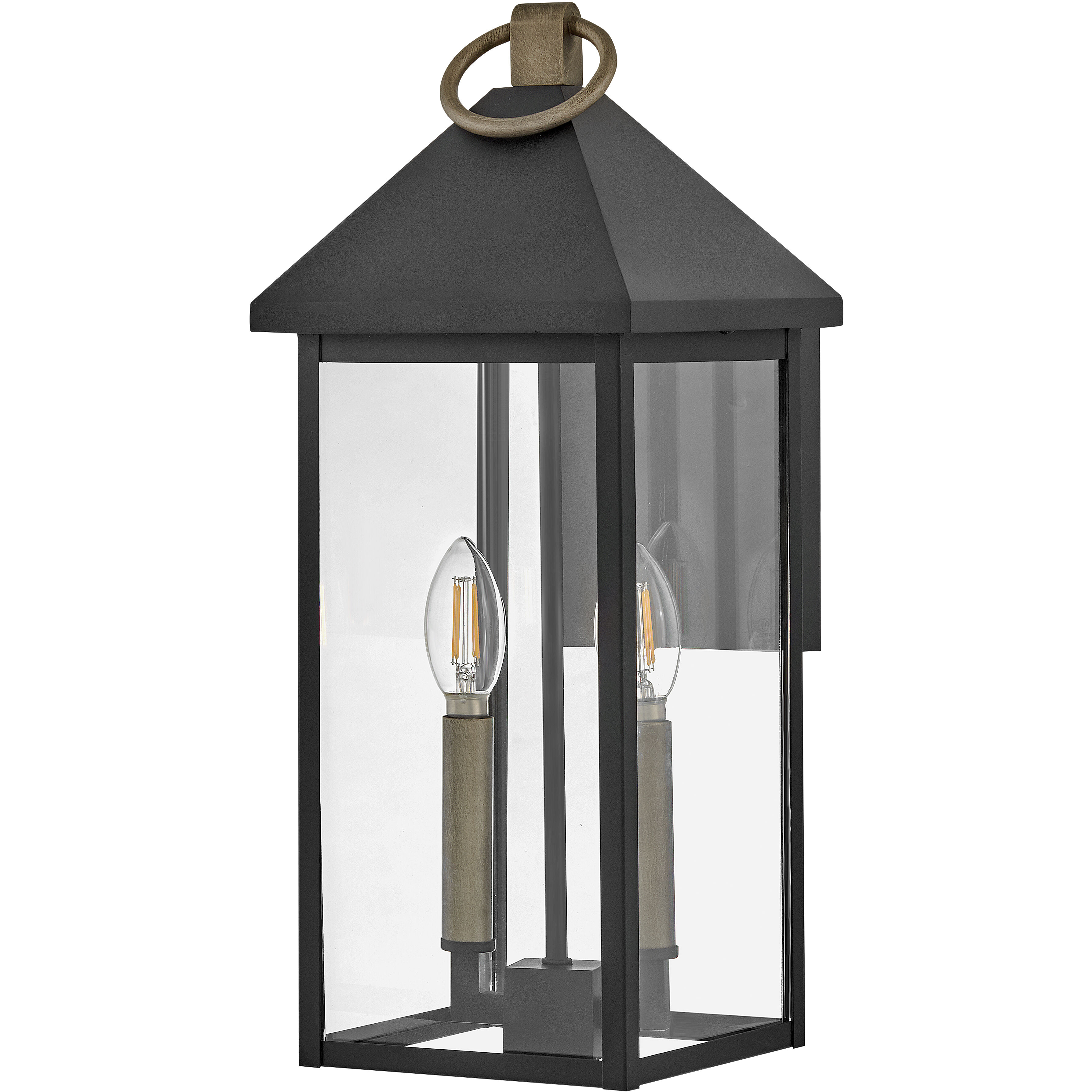 Rhett LED 17.75 inch Black Outdoor Wall Mount