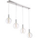 Empire LED 7 inch Chrome with Seeded Acrylic Mini Pendant Ceiling Light