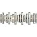 Crystal Heights 4 Light 25 inch Polished Chrome Vanity Light Wall Light