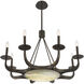Salford LED 34 inch Mediterranean Bronze Chandelier Ceiling Light
