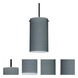 Stilo 7 1 Light Black Cord Pendant Ceiling Light