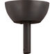 Atlas Textured Bronze Fan Canopy, Slant