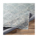 Luxembourg 91 X 63 inch Denim/Ivory Rugs