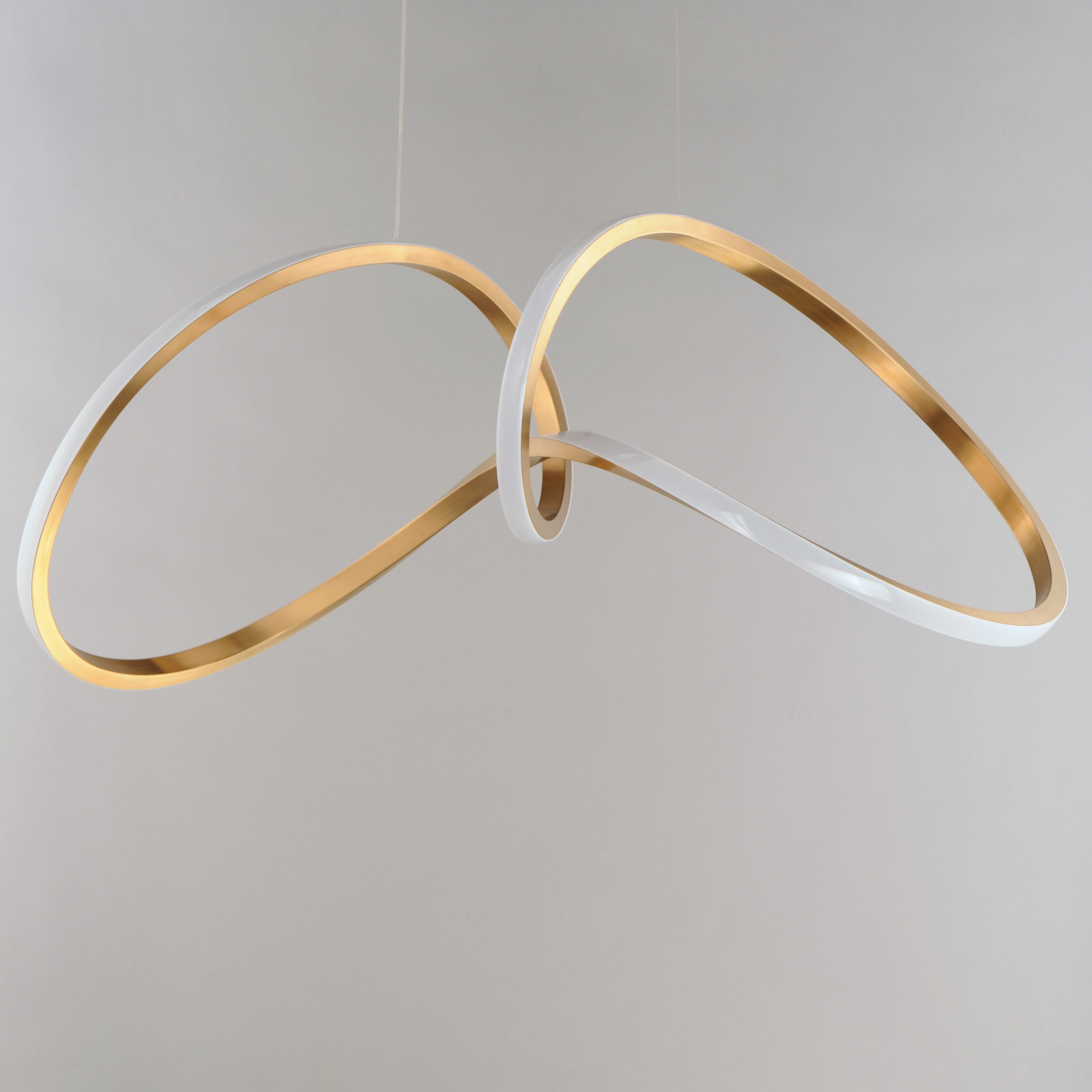 Perpetual LED 14.25 inch Brushed Champagne Single Pendant Ceiling Light