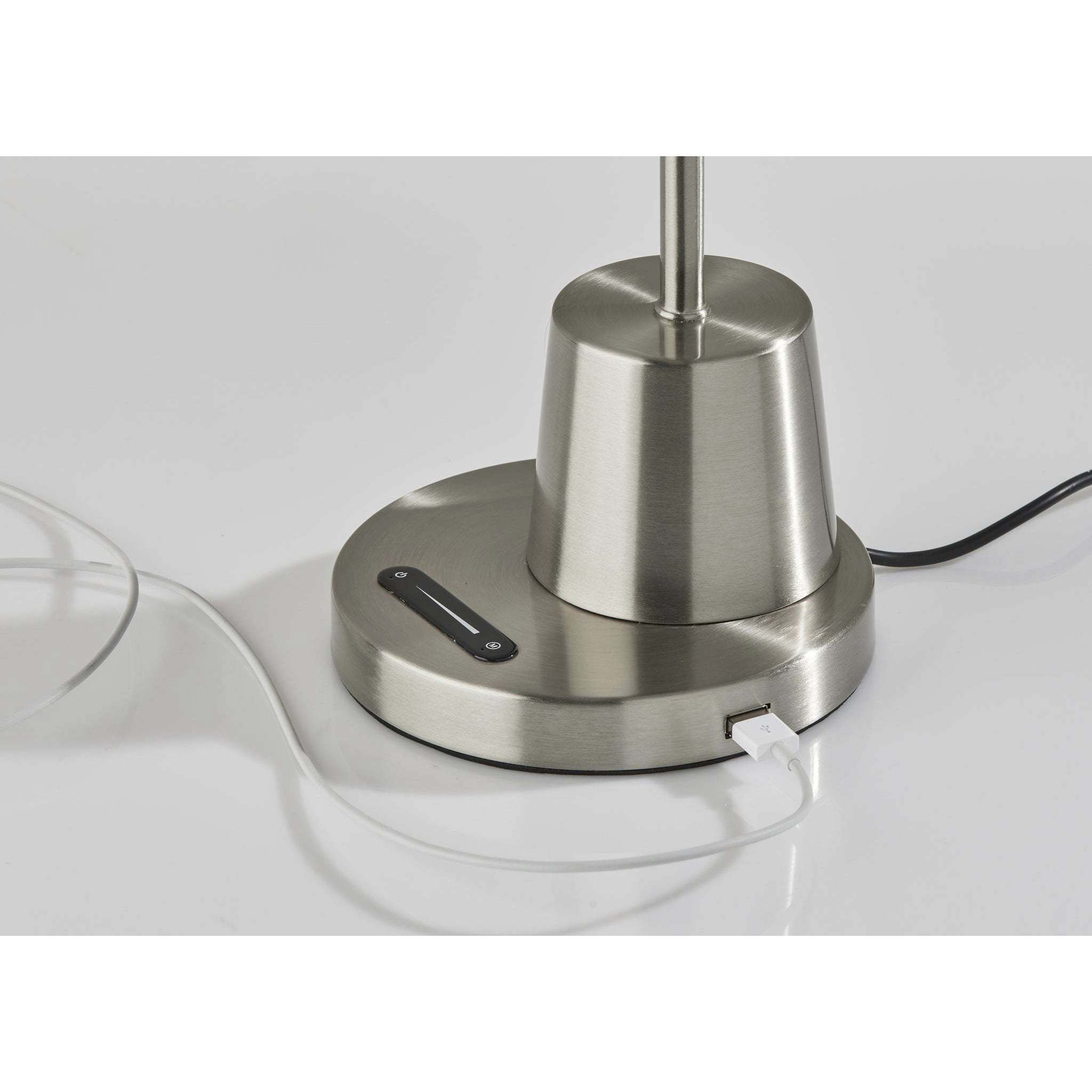 Eternity 21 inch 6.00 watt Brushed Steel Desk Lamp Portable Light