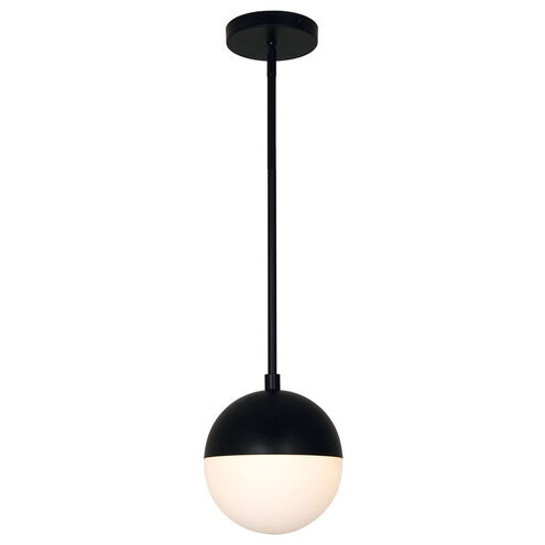 EVOLV LED 7 inch Matte Black Pendant Ceiling Light, Ion Family