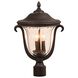 Santa Barbara Outdoor 3 Light 13 inch Textured Matte Black Hanging Lantern Ceiling Light