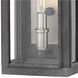 Sutcliffe Outdoor Wall Mount Lantern in Aged Zinc, Non-LED, Small