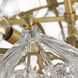 Julie Neill Caselli LED 35.5 inch Gild Basket Chandelier Ceiling Light in Clear Glass