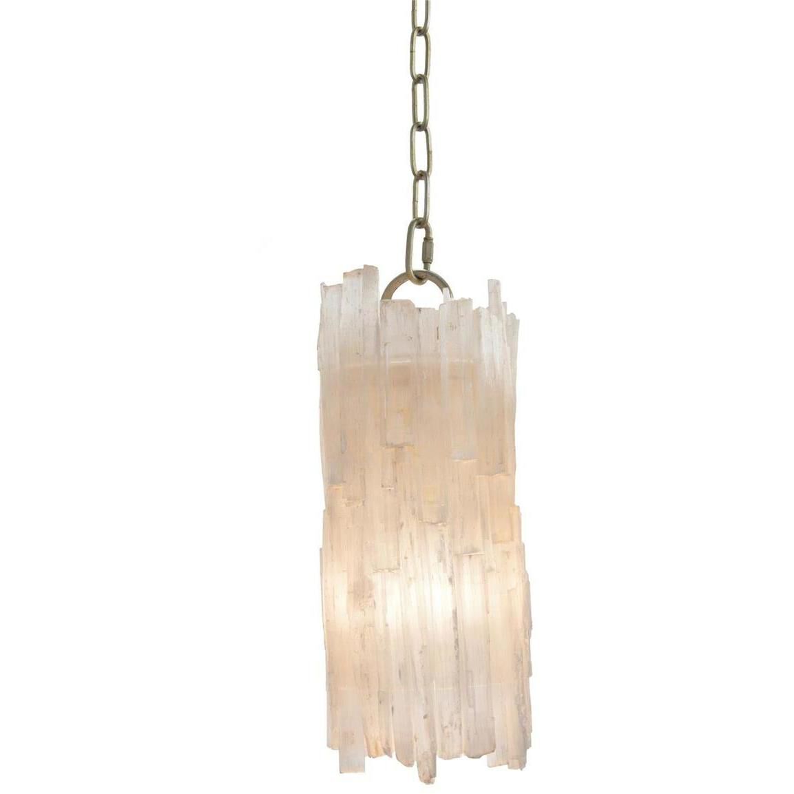 Selenite pendant light shop
