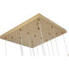 Canada 15 Light 24 inch Gold Chandelier Ceiling Light