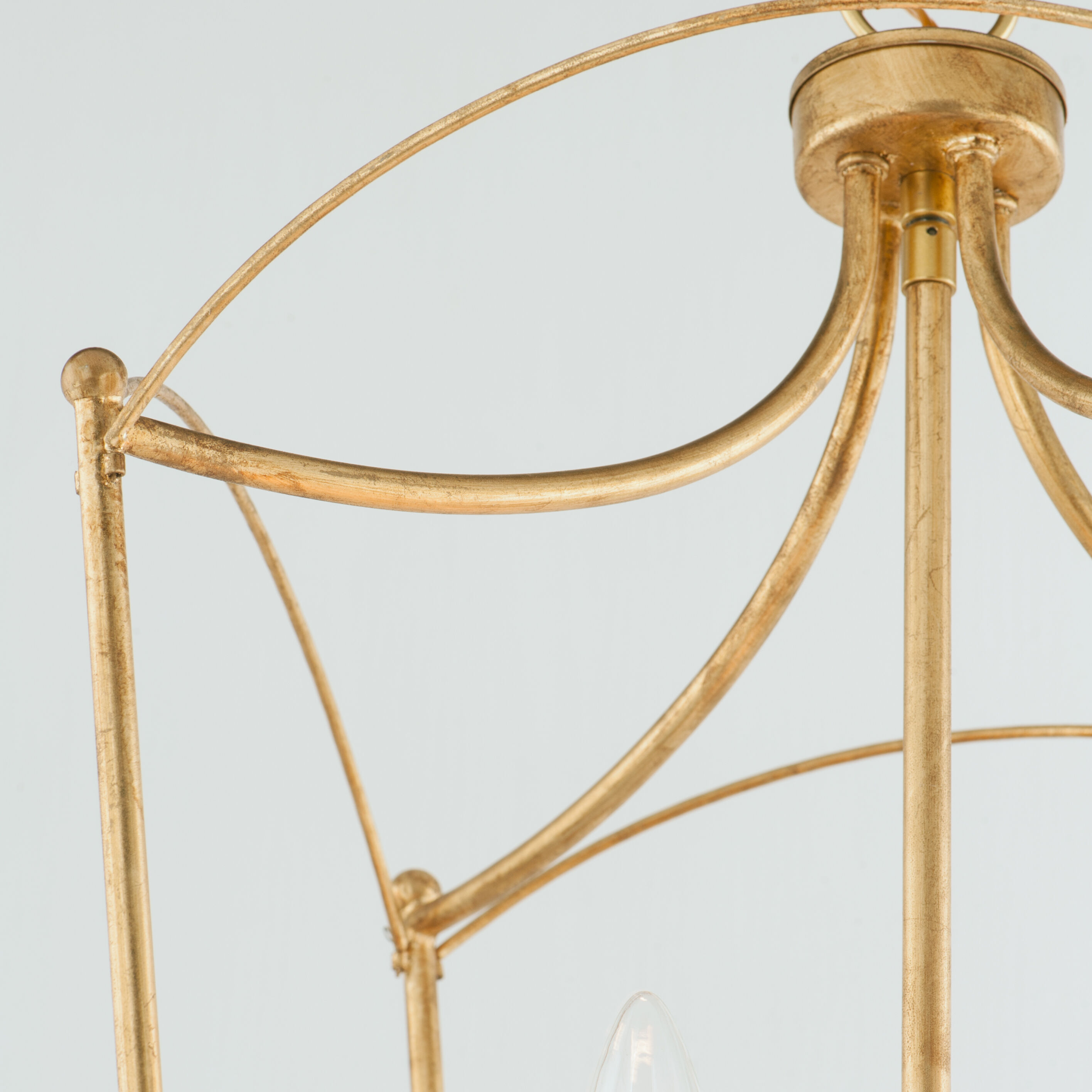 Plumette 3 Light 14 inch Gold Leaf Multi-Light Pendant Ceiling Light