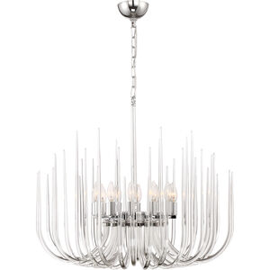 Astoria 12 Light 29 inch Chrome with Glass Chandelier Ceiling Light