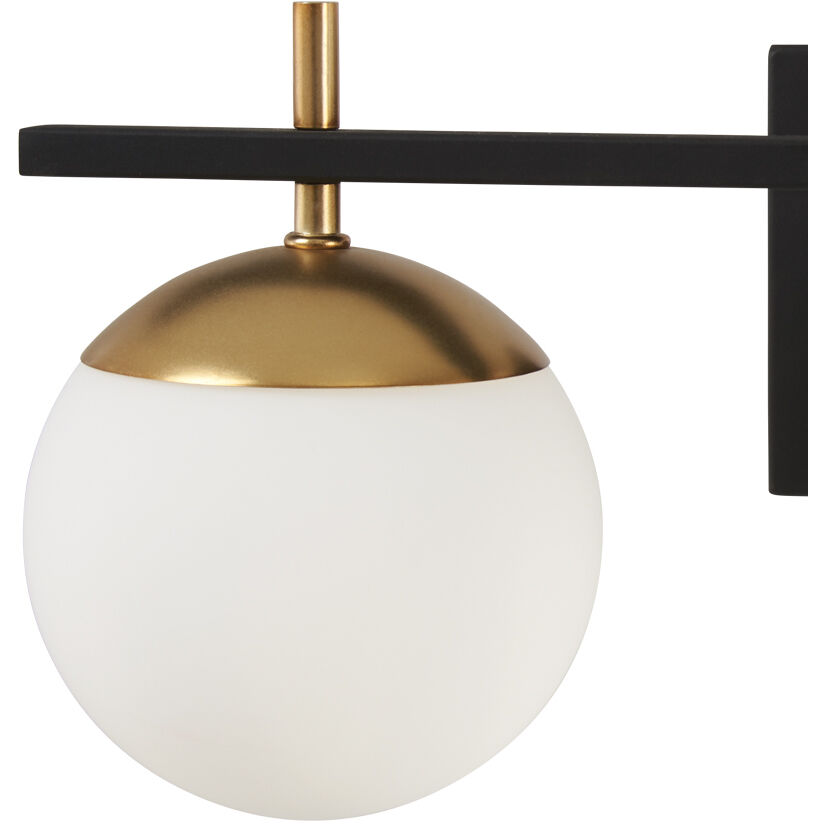 Alluria 3 Light 24 inch Weathered Black W/Autumn Gold Bath Light Wall Light
