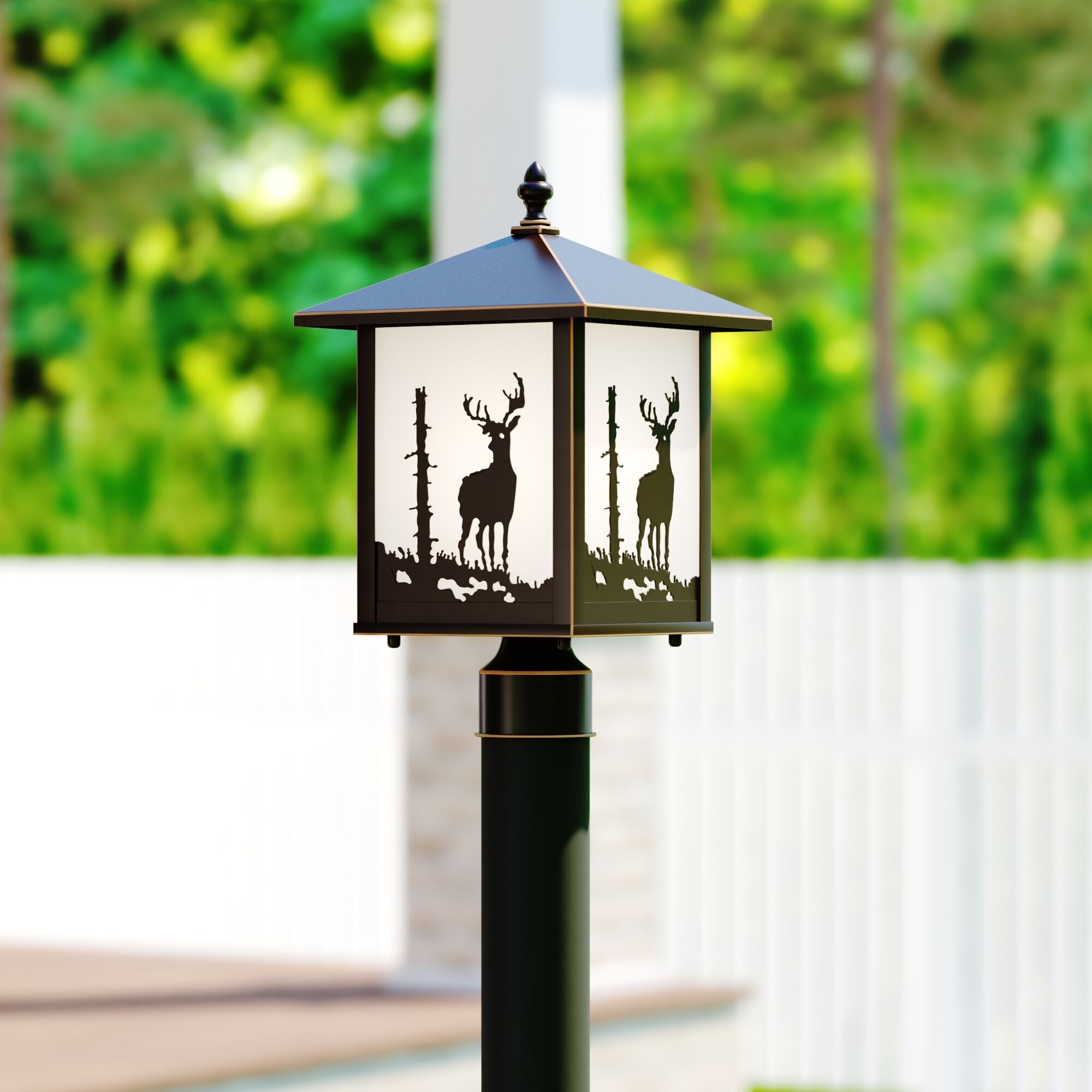 Bryce LED 14 inch Burnished Bronze Outdoor Post