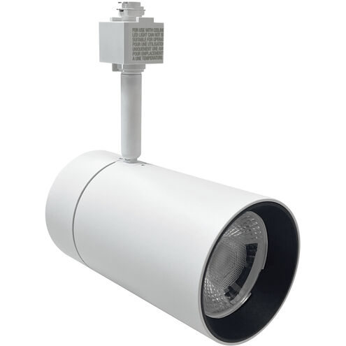 MAX XL 1 Light Black Narrow Flood LED Track Head Ceiling Light in 4000K, L-Style