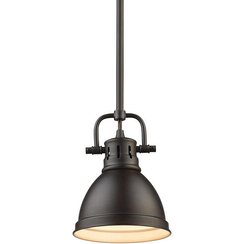 Duncan 1 Light 7 inch Rubbed Bronze Mini Pendant Ceiling Light