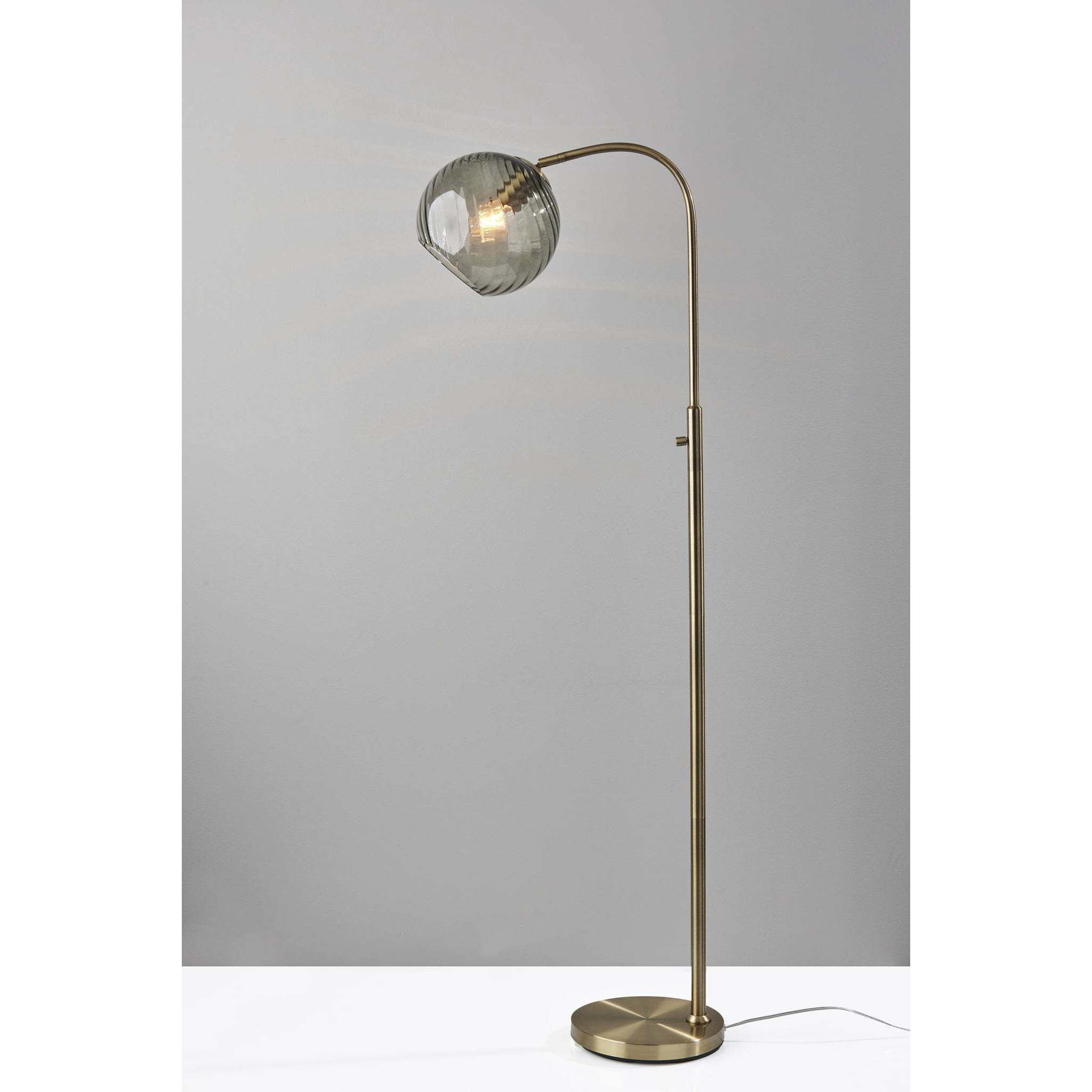 Camden 58.25 inch 60.00 watt Antique Brass Floor Lamp Portable Light